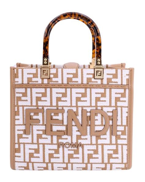 fendi pequin tote small|fendi sunshine handbags.